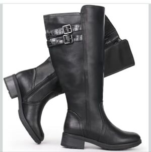 NWT Chicblooms, Women's Boots with Extra Wide Calf